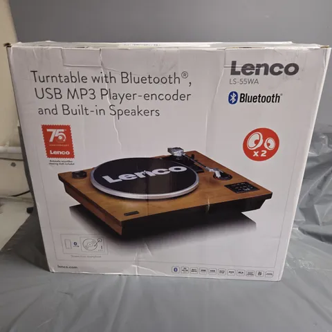 TURNTABLE WITH BLUETOOTH, USB MP3 PLAYER-ENCODER AND BUILT-IN SPEAKERS