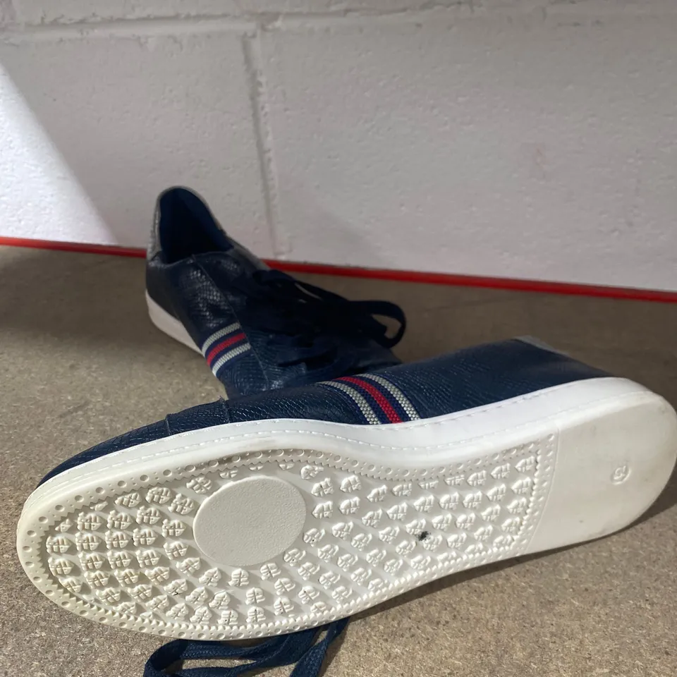 PAIR OF DUNE LONDON NAVY TRAINERS SIZE 42