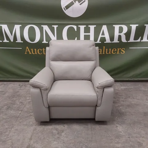 QUALITY DESIGNER ITALIAN MADE ELECTRIC RECLINER LEATHER ARMCHAIR