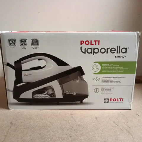 POLTI VAPORELLA SIMPLY STEAM GENERATOR IRON – BOXED