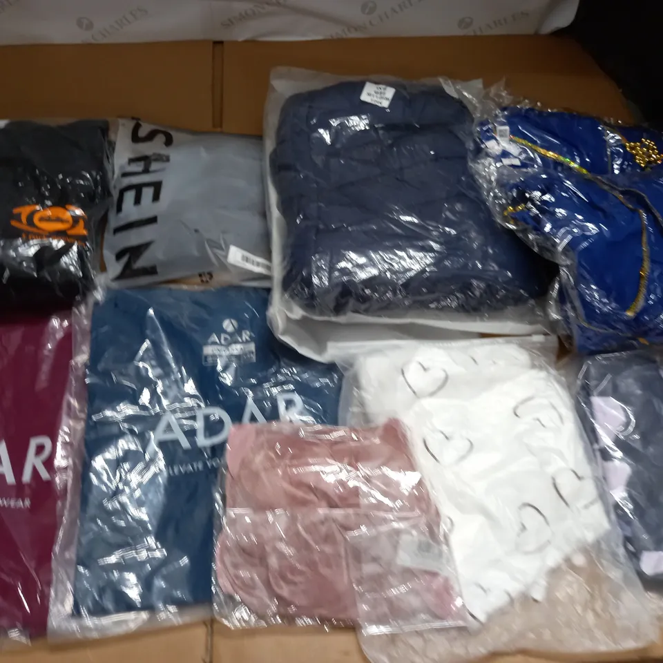 large quantity of assorted bagged clothing items 