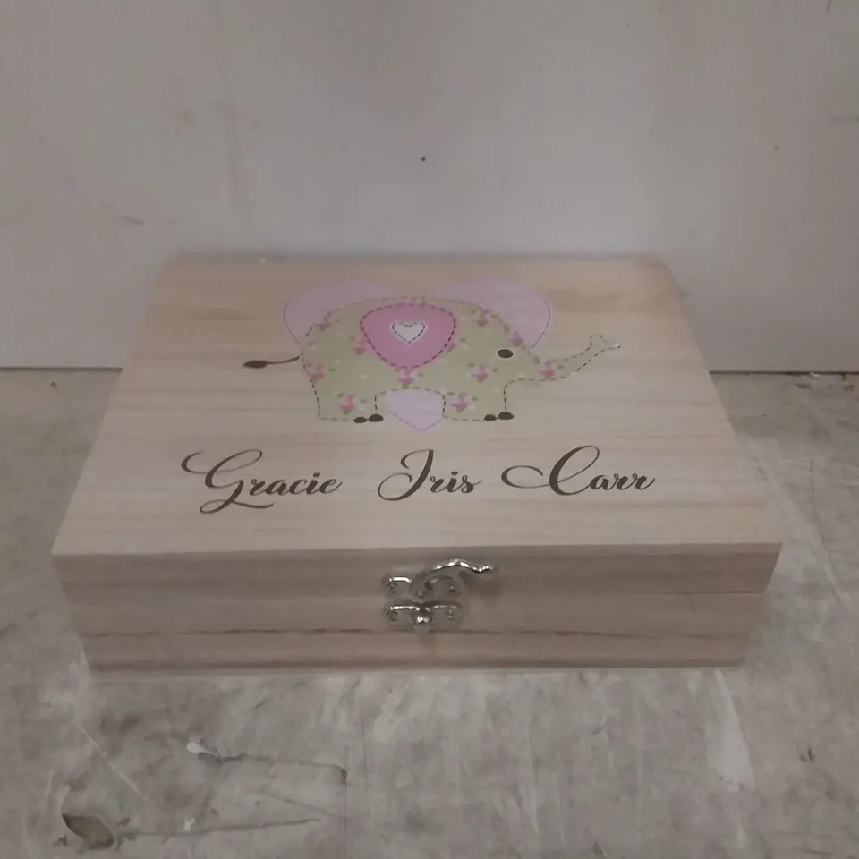 BOXED WOODEN GRACIE BOX