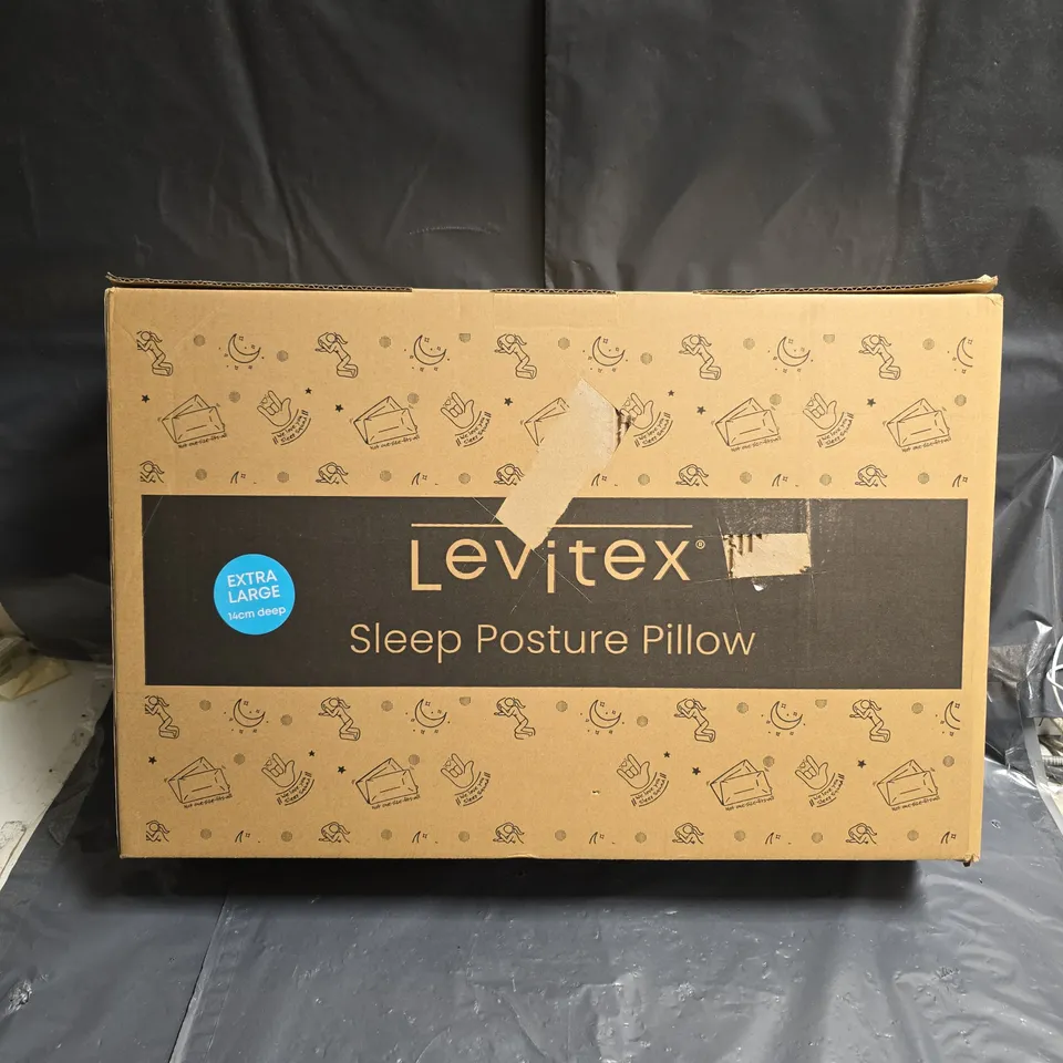 BOXED LEVITEX SLEEP POSTURE PILLOW – EXTRA LARGE 14CM DEEP