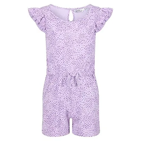 REGATTA DASIE GIRLS PLAYSUIT NAVY PASTEL LILAC 11-12 YEARS