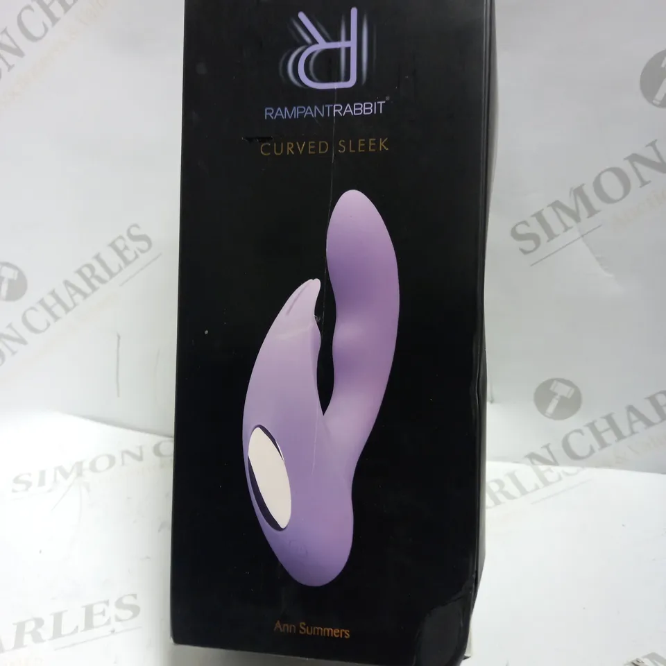 BOXED ANN SUMMERS RAMPANTRABBIT CURVED SLEEK STIMULATOR