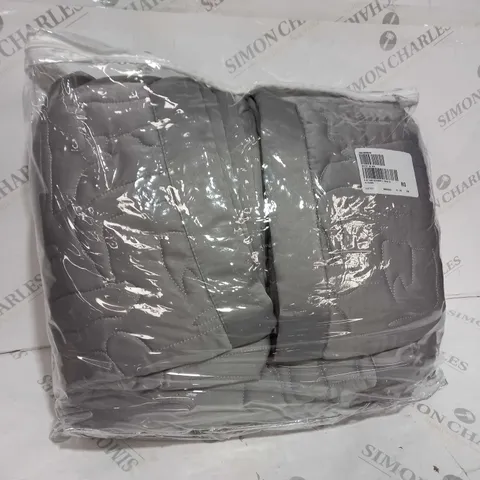 FINEST BED LINEN BY KELLY HOPPEN LATTE KING SIZE EMBROIDED SET