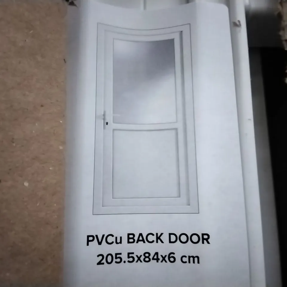 PVCU BACK DOOR 205.5X84CM GLAZED 