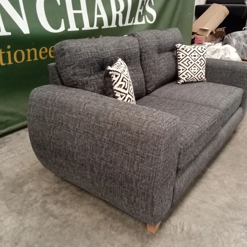 PRENT FABRIC 2 SEATER SOFA - GREY RRP £799