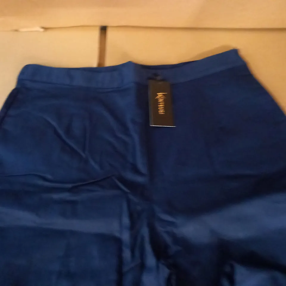 KINTSUGI NAVY TROUSERS WITH SIDE ZIP - 18