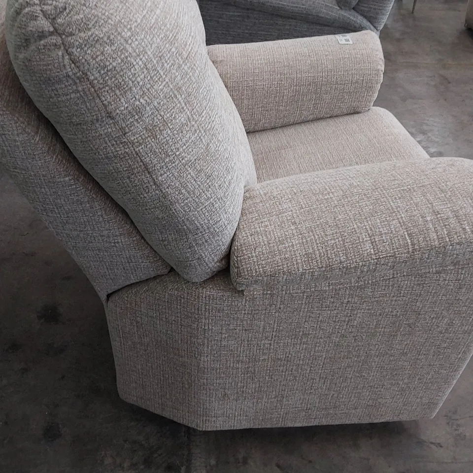 QUALITY BRITISH DESIGNER G PLAN CHLOE EASY CHAIR LOOM CLAY FABRIC 