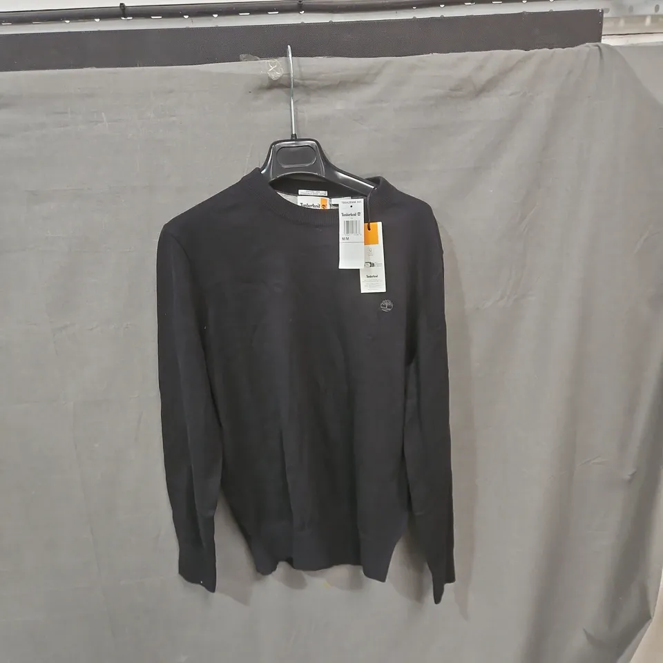 TIMBERLAND BLACK CREWNECK SWEATSHIRT – MEN'S MEDIUM (M/M)