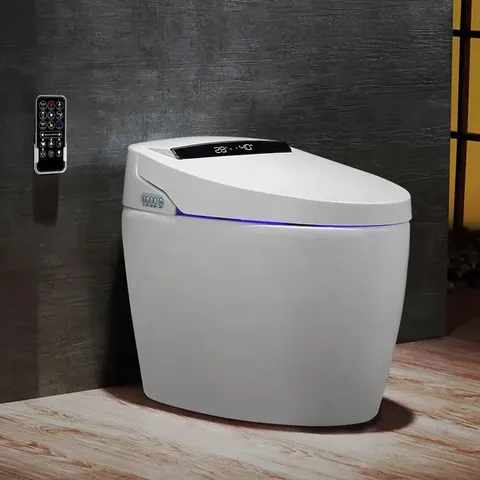 BOXED ADRIEN MODERN SMART 1.28 GPF FLOOR MOUNTED ELONGATED ONE-PIECE TOILET/BIDET (1 BOX)