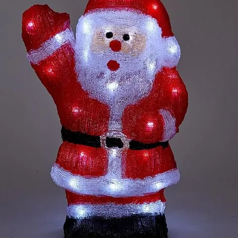 THREE KINGS SANTA ACRYLIC BATTERY OPERATED OUTDOOR CHRISTMAS LIGHT - COLLECTION ONLY