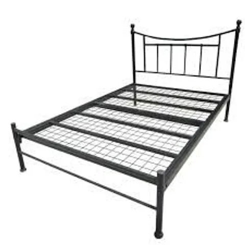 BOXED BRISTOL METAL BED//SIZE: SINGLE - BLACK (2 BOXES)