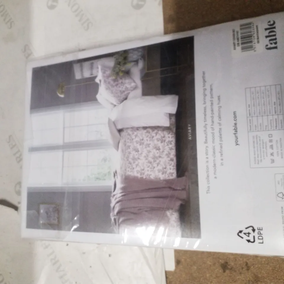 BRAND NEW SEALED AVIARY BRUSHED COTTON DUVET COVER SET DOUBLE 