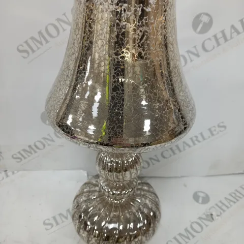 HOME REFLECTIONS PRE-LIT LED MERCURY GLASS LAMP SILVER
