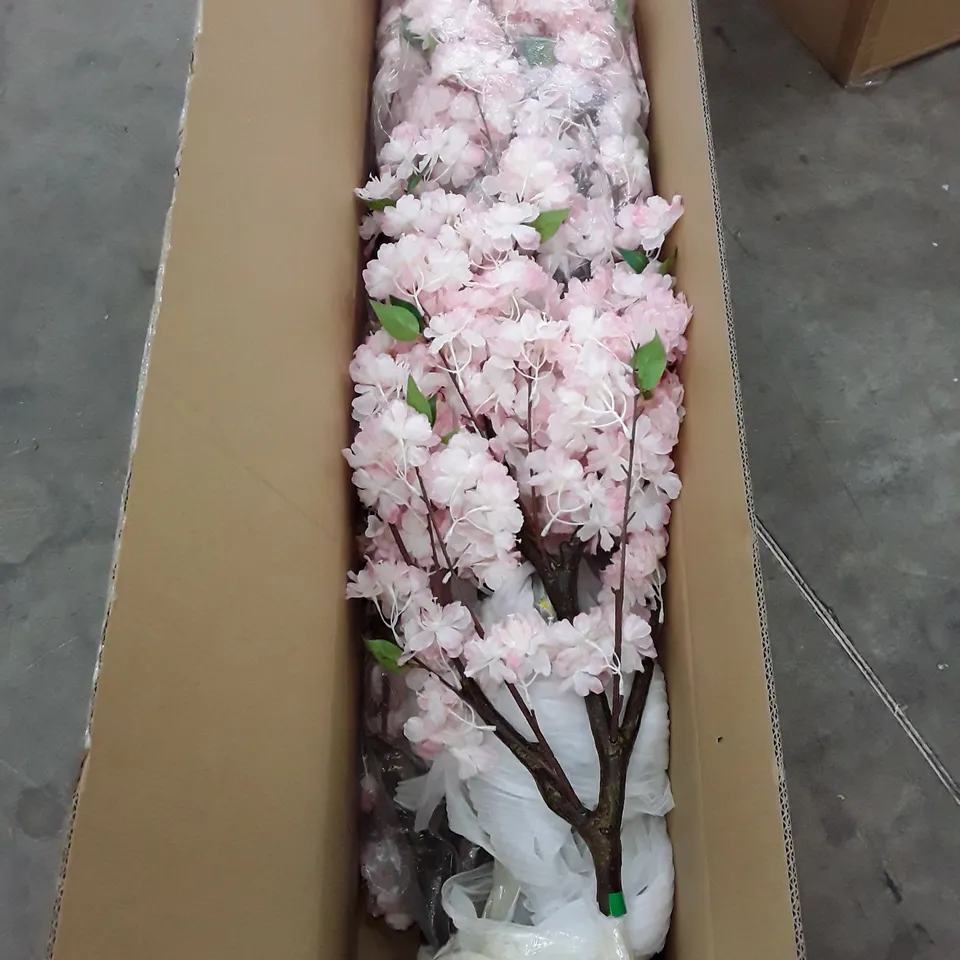 BOXED FAUX CHERRY BLOSSOM TREE 220CM