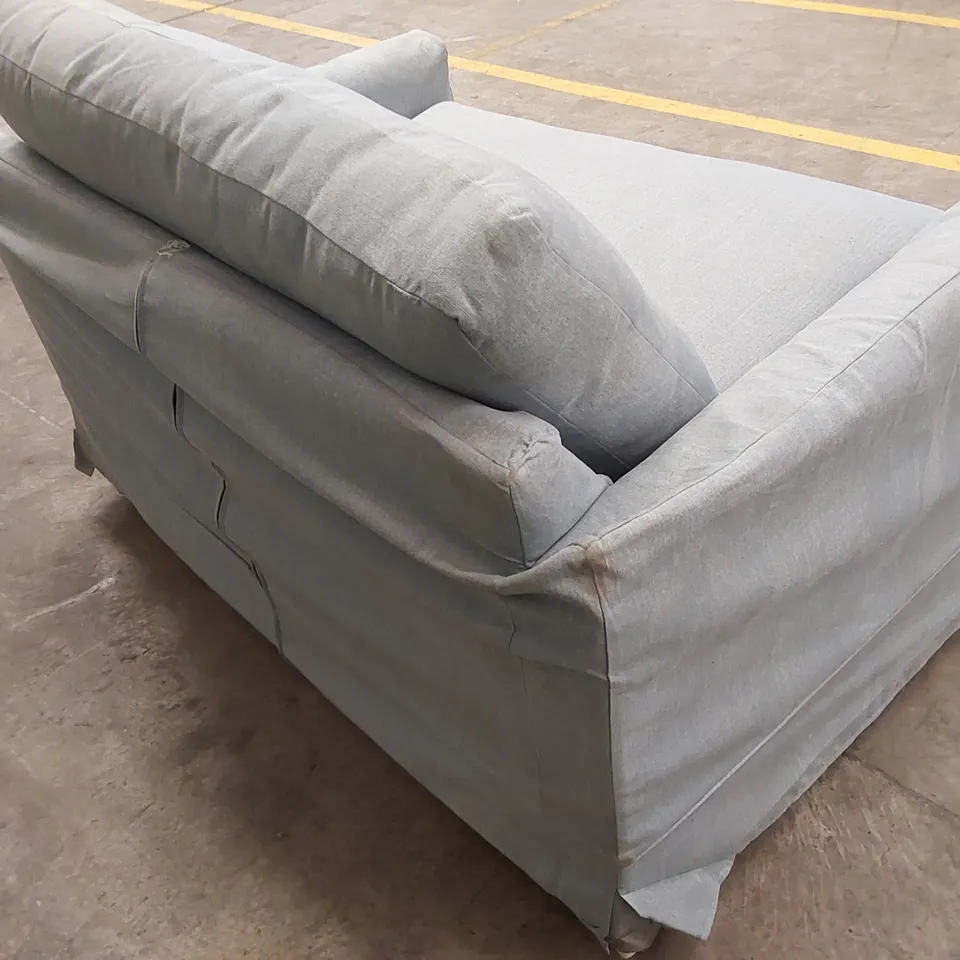 QUALITY DESIGNER SMALL 2 SEATER FABRIC UPHOLSTERED SOFA BED