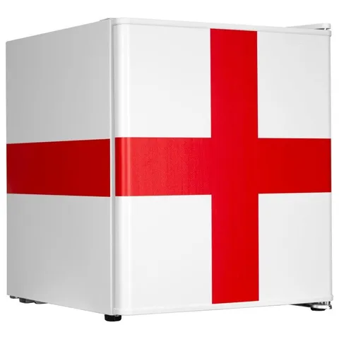 BOXED ELECTRIQ 48 LITRE DRINKS FRIDGE – ENGLAND FLAG DESIGN