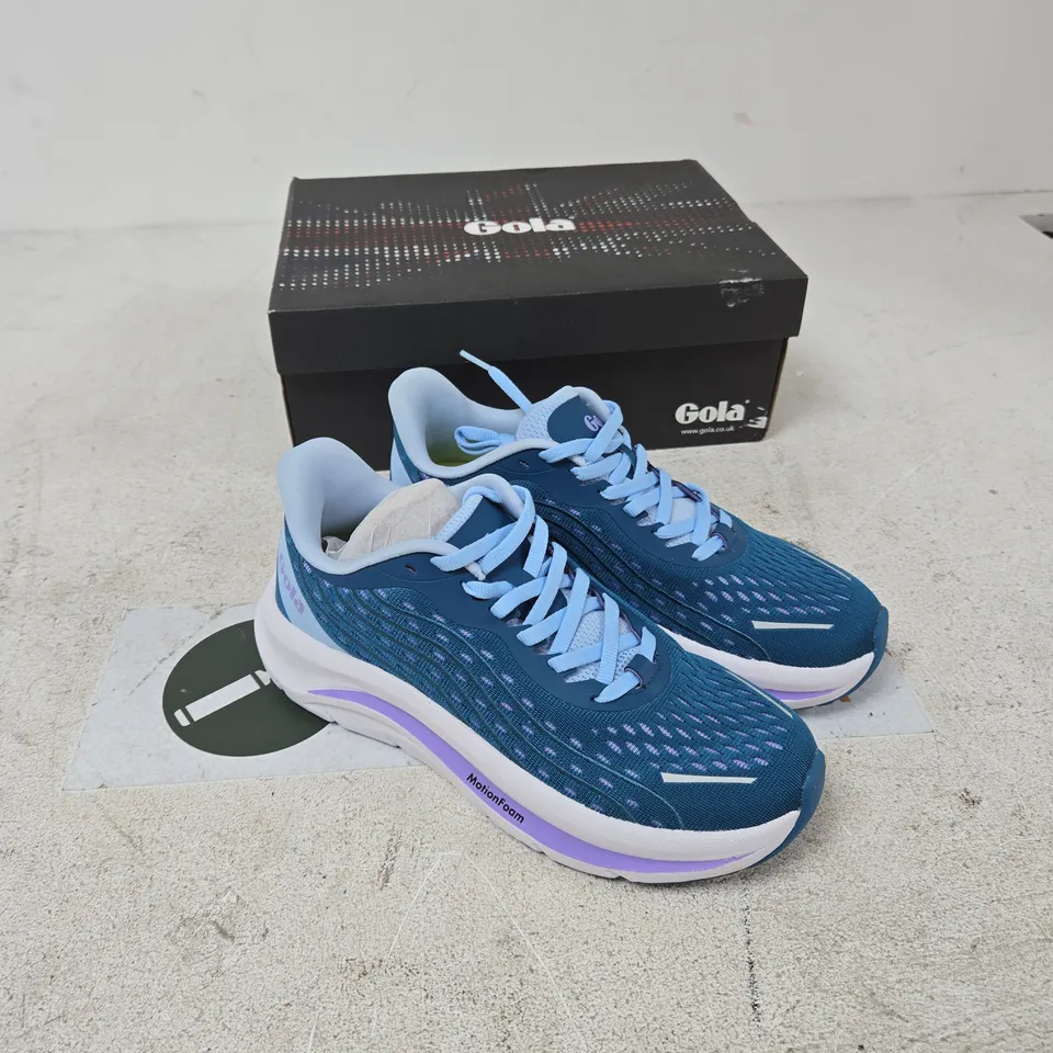 GOLA ALZIR SPEED TRAINERS – UK 6 MARINE BLUE/VISTA BLUE/VIOLET (GLA032)