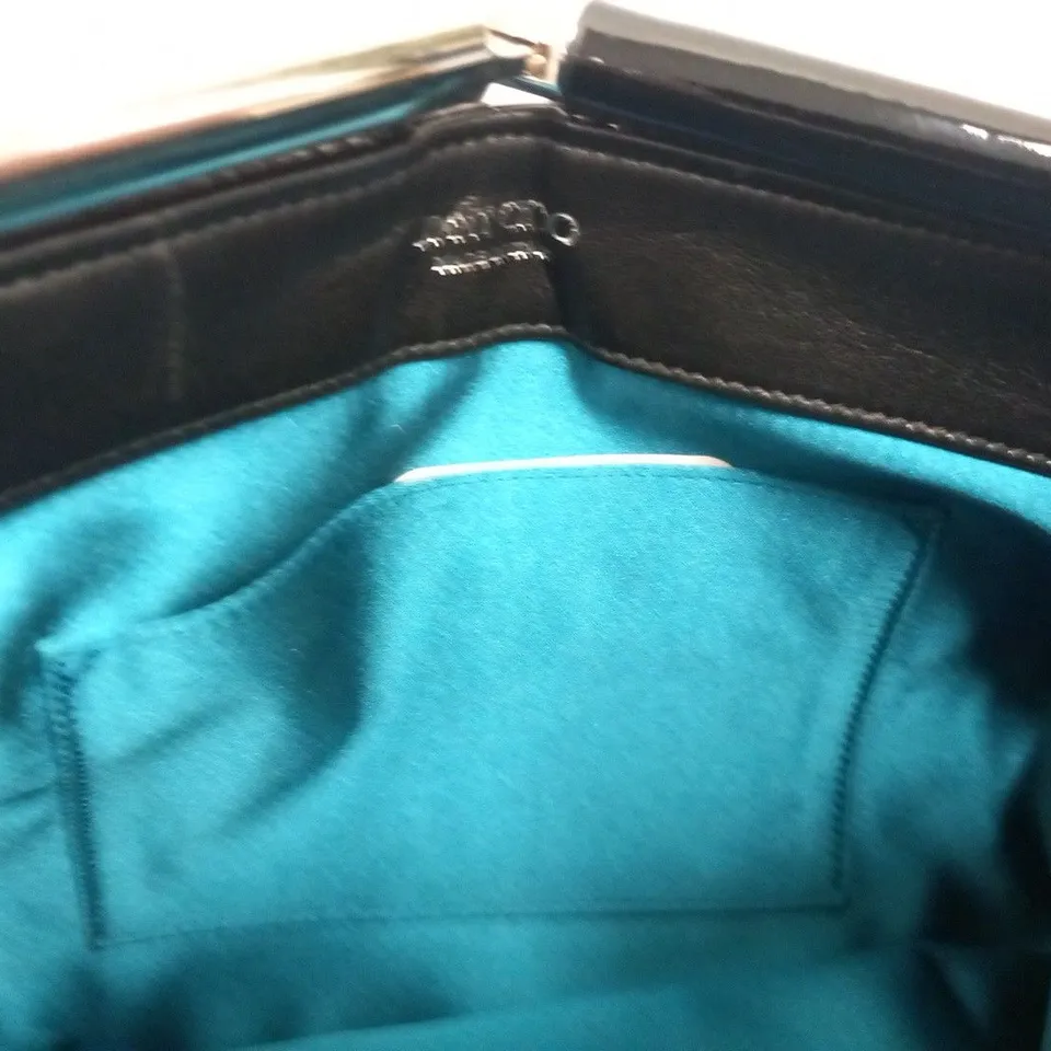 JIMMY CHOO CADENCE BLACK MEDIUM CLUTCH 