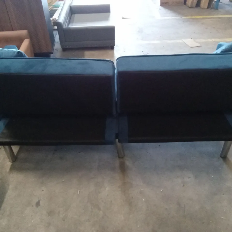 ORIANNA FABRIC UPHOLSTERED SOFABED - NAVY