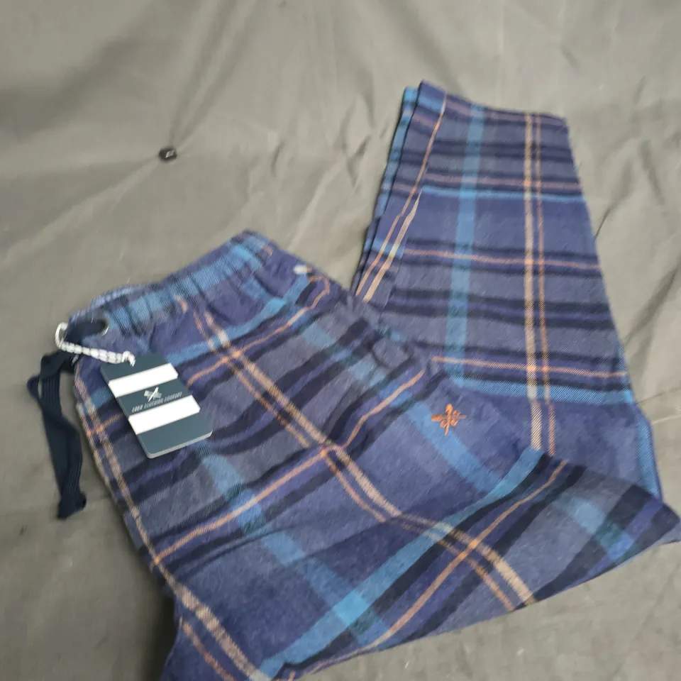 CREW CLOTHING COMPANY CHEQUERED PYJAMAS BOTTOMS SIZE M