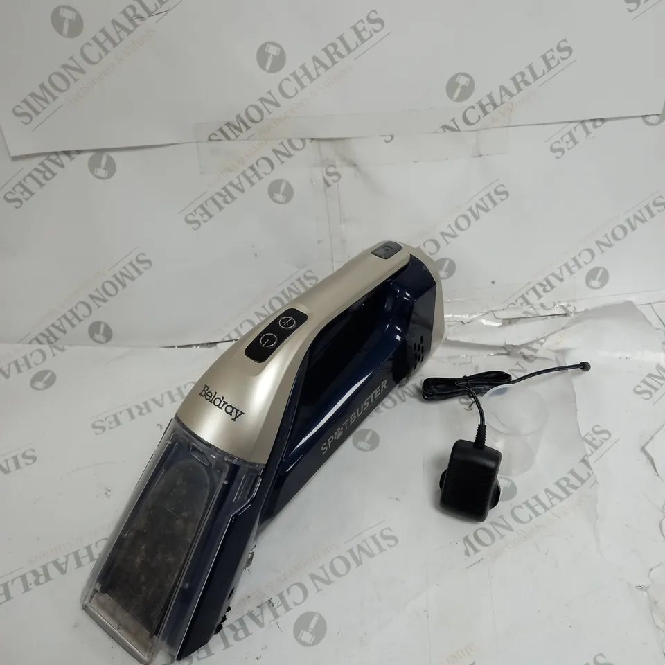 BOXED BELDRAY SPOT BUSTER CORDLESS UPHOLSTERY VACUUM CLEANER 