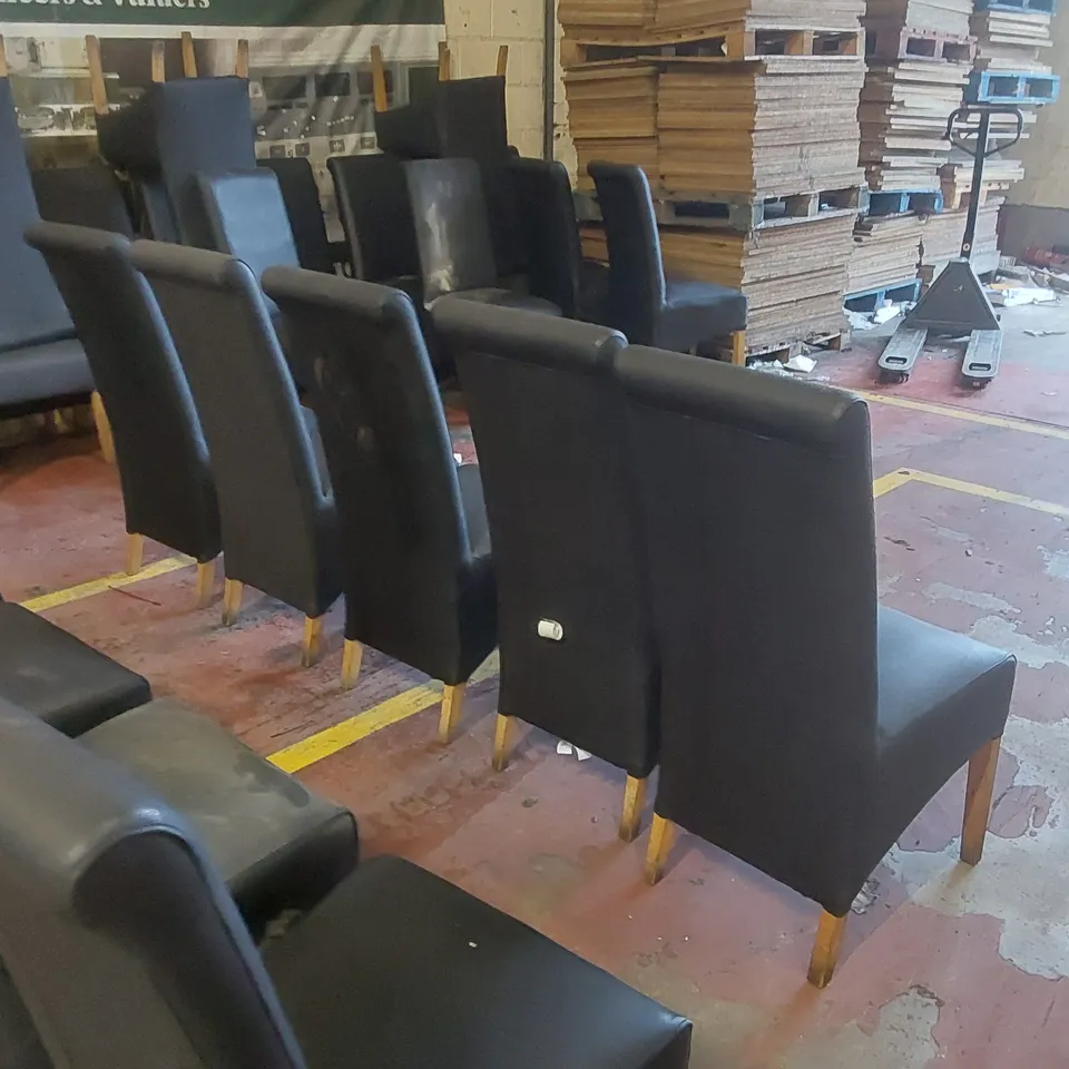 10x UPHOLSTERED RESTAURANT DINING CHAIRS