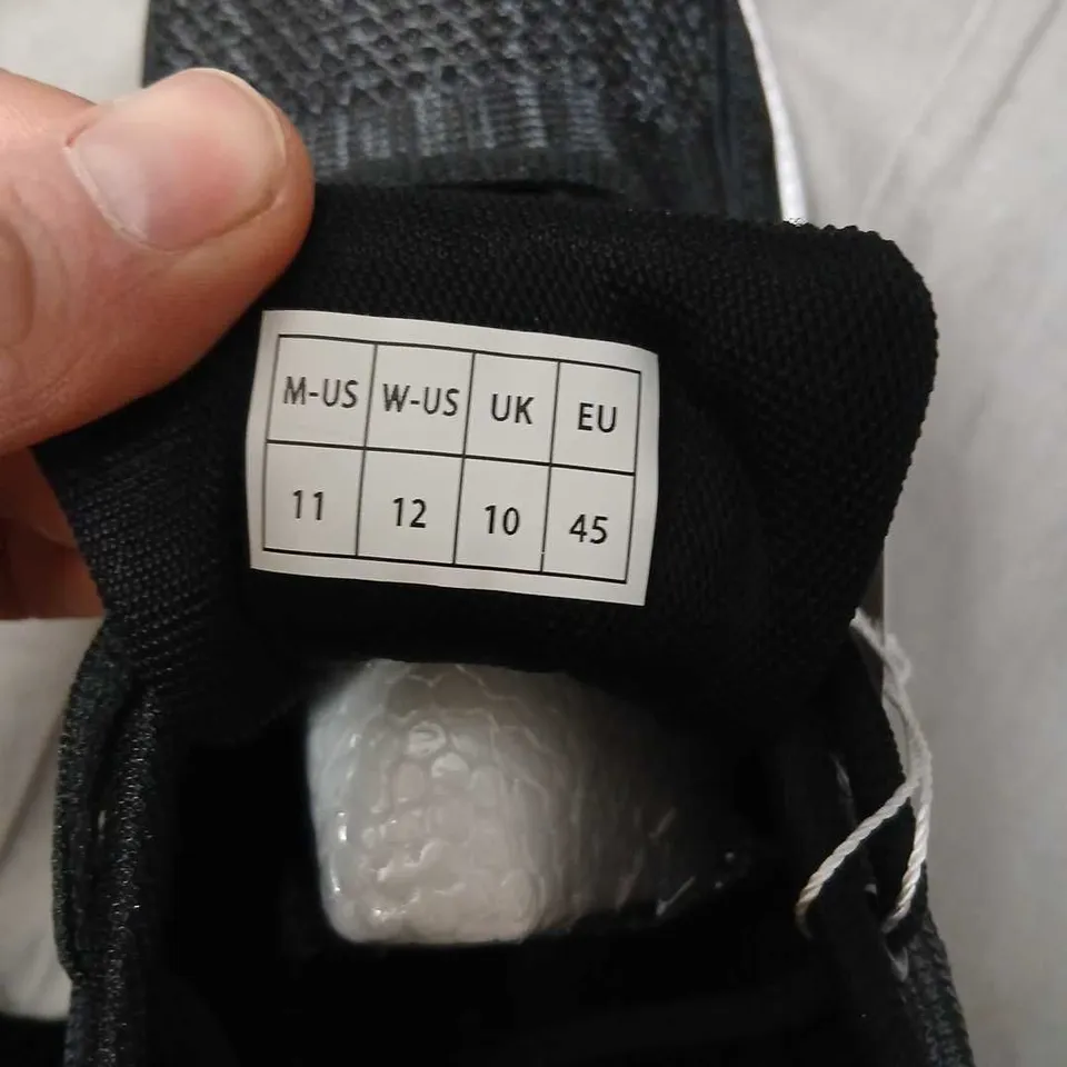 CONZURI BLACK KNIT SNEAKERS – MEN'S UK 10 (EU 45) – PAIR