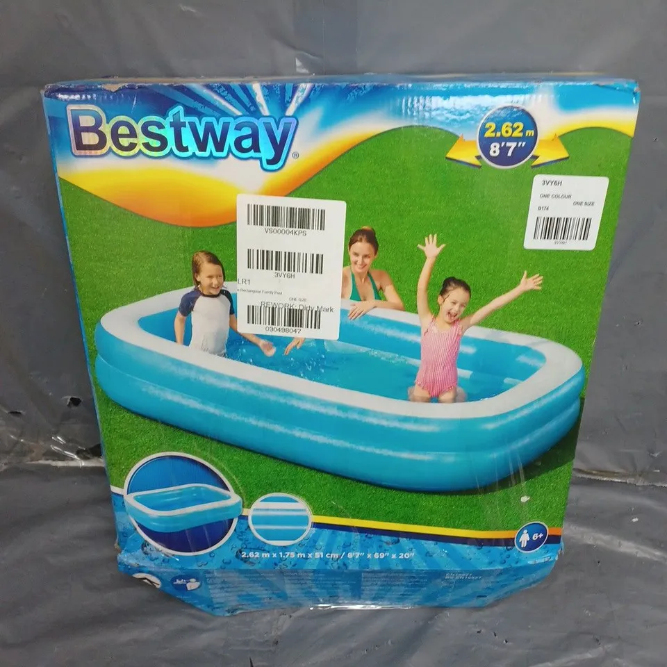 BESTWAY RECTANGULAR FAMILY POOL  RRP £39.99