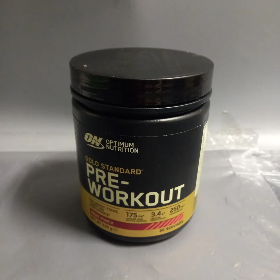 OPTIMUM NUTRITION GOLD STANDARD PRE-WORKOUT IN FRUIT PUNCH 30 SERVINGS 330G