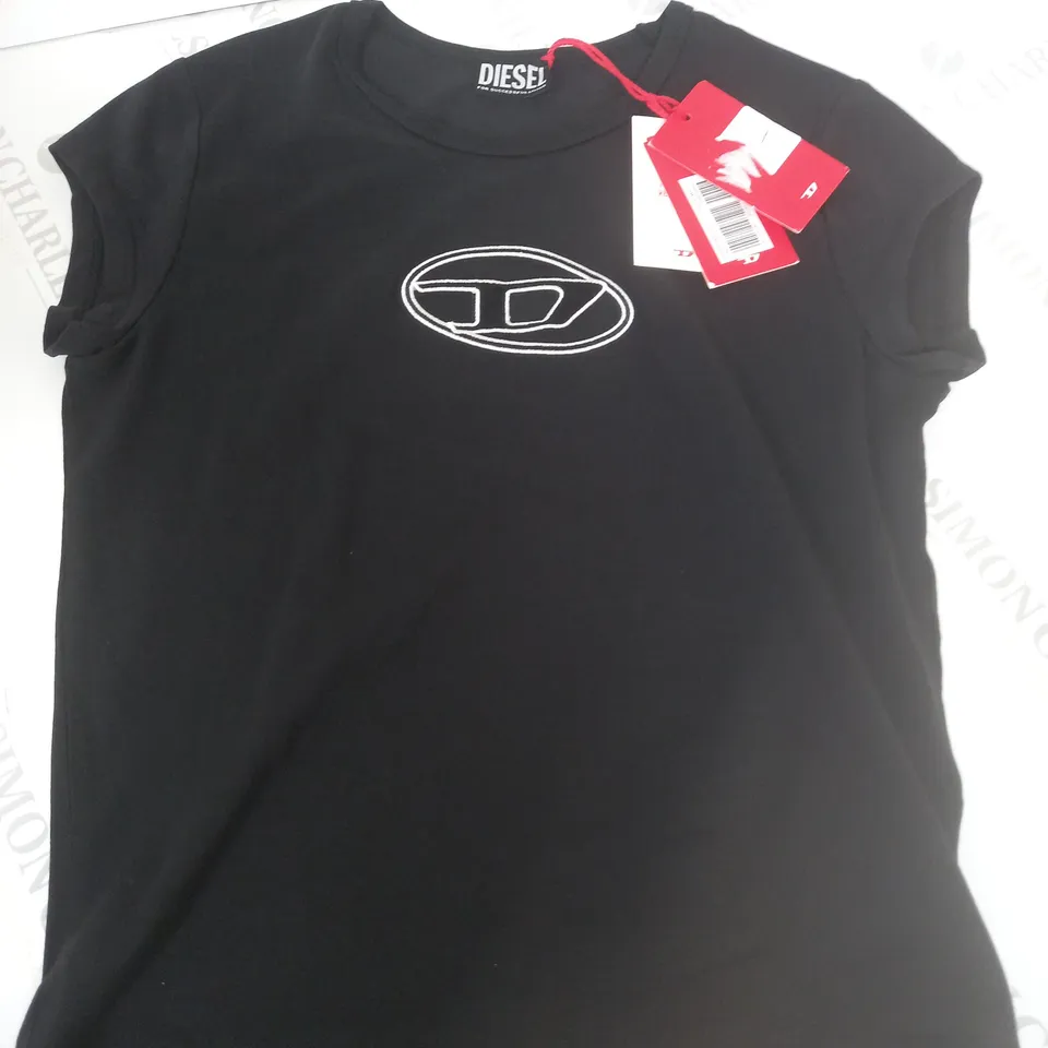 DIESEL T-ANGIE TEE IN BLACK - L