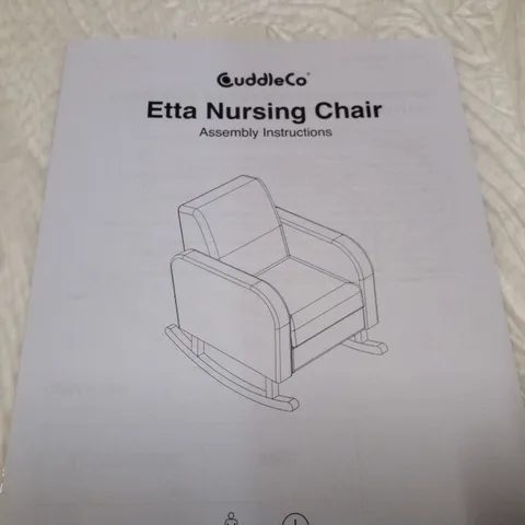 BOXED CUDDLECO ETTA NURSING CHAIR - BOUCLE OFF WHITE