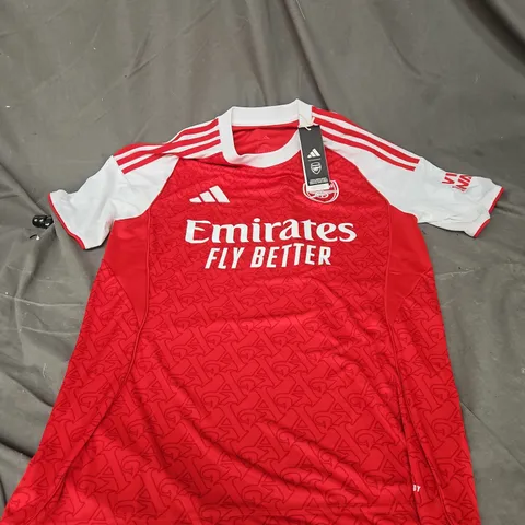 ADIDAS ARSENAL FC HOME JERSEY IN RED/WHITE SIZE M