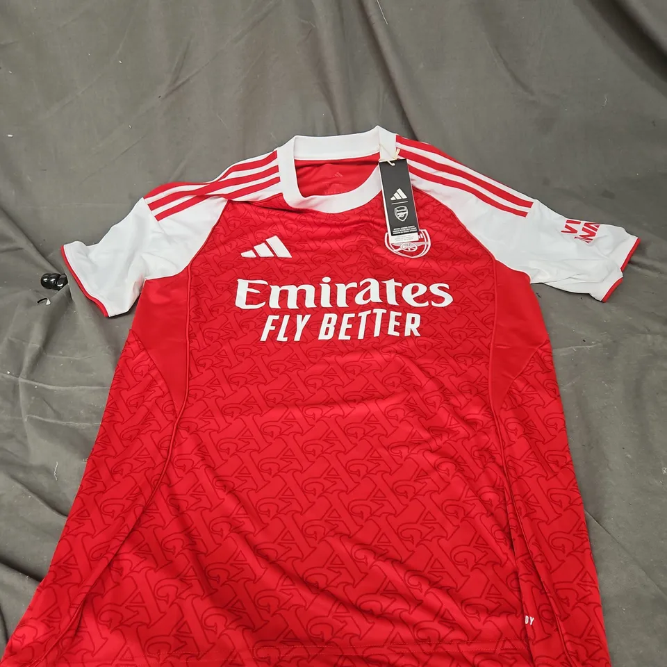 ADIDAS ARSENAL FC HOME JERSEY IN RED/WHITE SIZE M