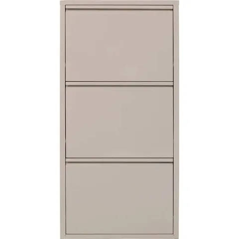 BOXED CARUSO SHOE CABINET FOR 6 PAIRS OF SHOES - CREAM (1 BOX)