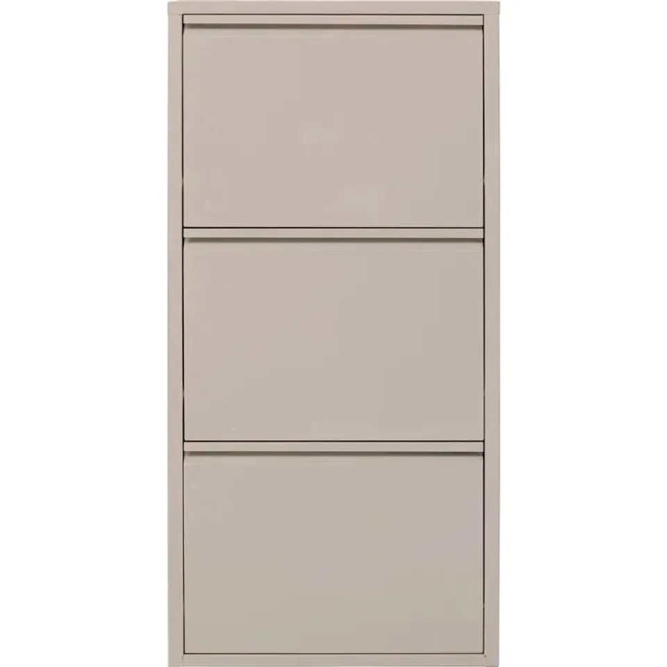 BOXED CARUSO SHOE CABINET FOR 6 PAIRS OF SHOES - CREAM (1 BOX)