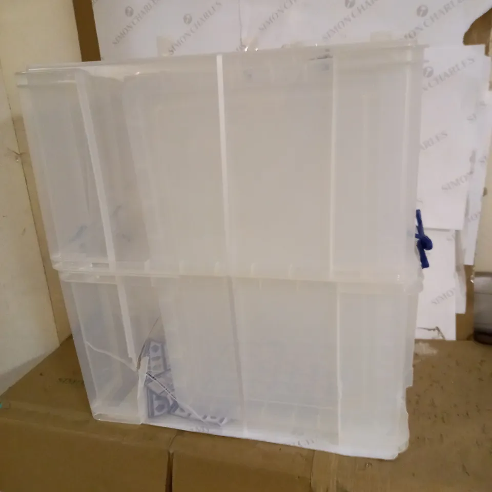 REALLY USEFUL CLEAR PLASTIC STORAGE BOX