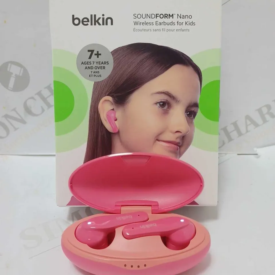 BELKIN SOUNDFORM NANO KIDS WIRELESS EARPHONES  RRP £29.99