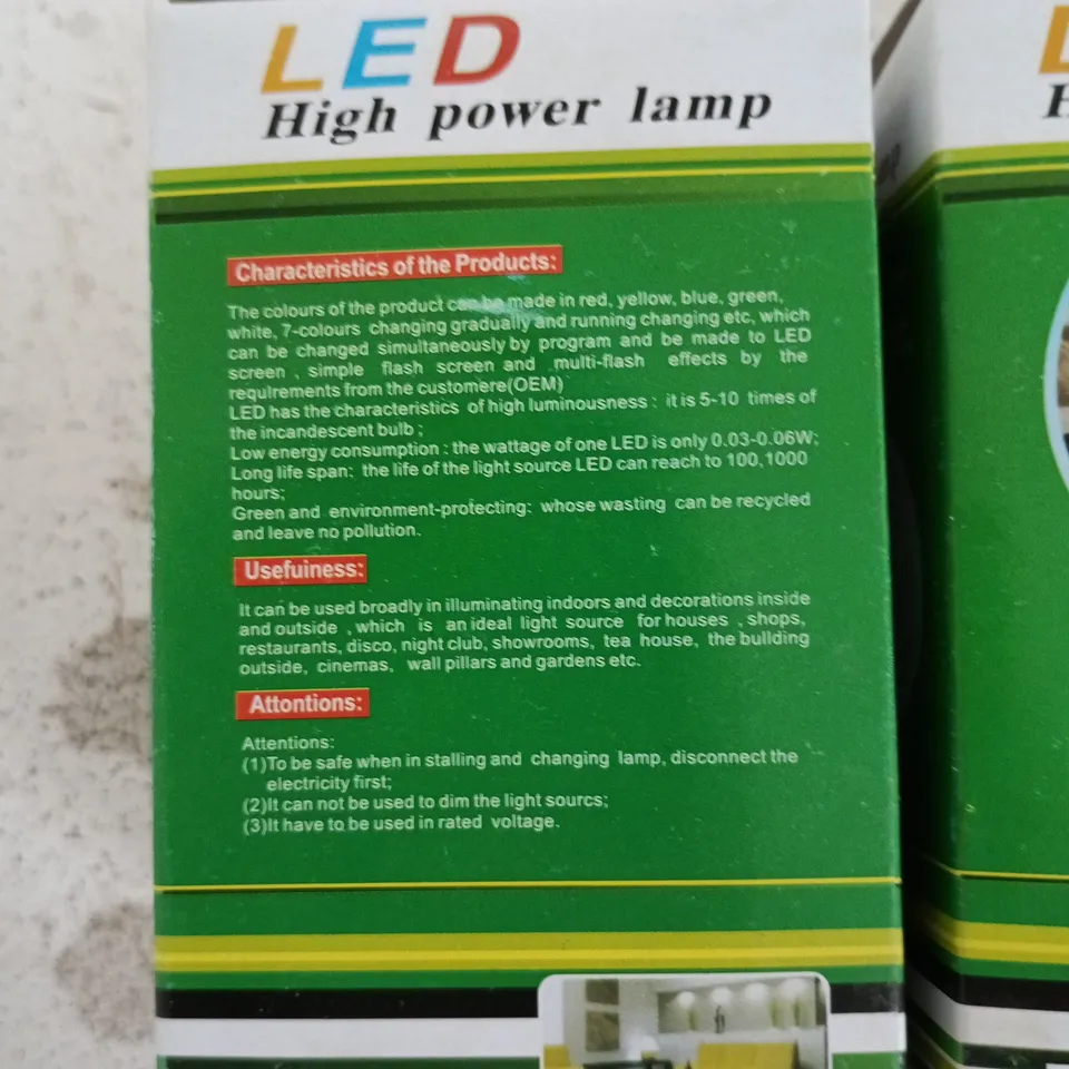 LED HIGH POWER LAMP – BOXED.