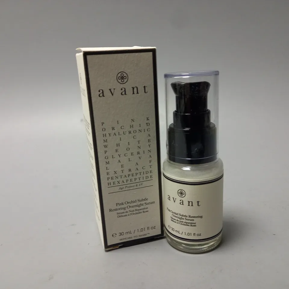 BOXED AVANT PINK ORCHID SUBTLE RETORING OVERNIGHT SERU (30ml)