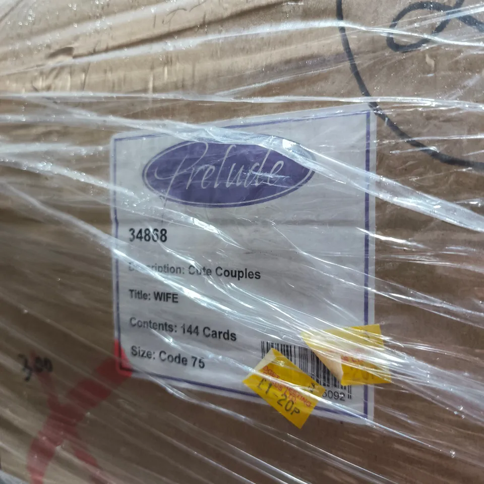 PALLET OF ASSORTED GREETING CARDS FOR VARIOUS SOCIAL OCCASIONS 