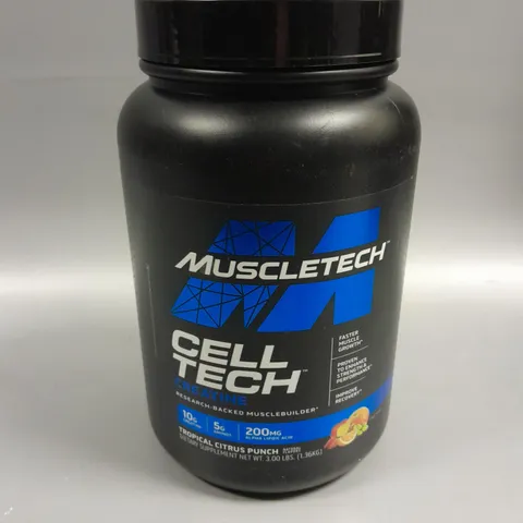 SEALED MUSCLETECH CELL TECH CREATINE - 1.36KG TROPICAL CITRUS PUNCH 