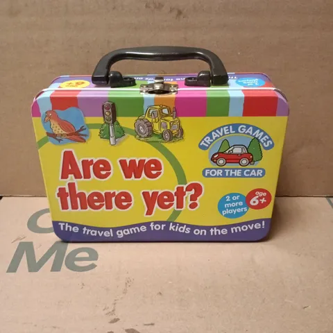 ARE WE THERE YET? TRAVEL GAMES TIN FOR THE CAR 
