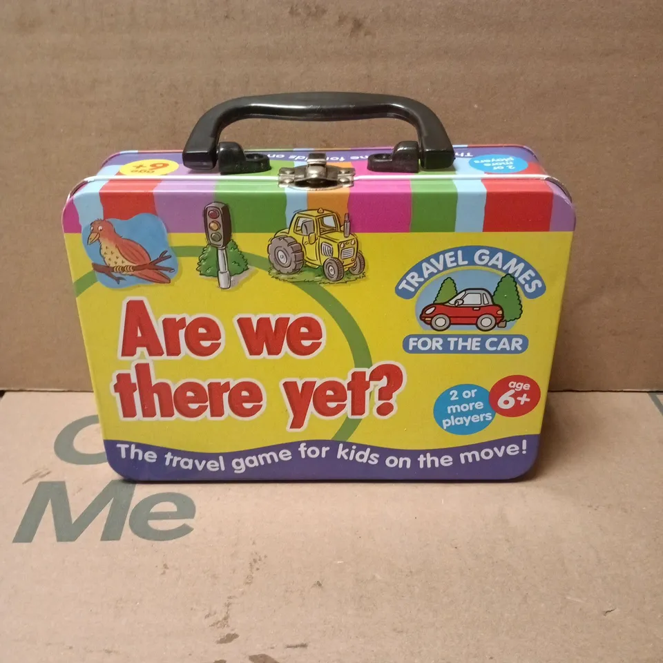 ARE WE THERE YET? TRAVEL GAMES TIN FOR THE CAR 