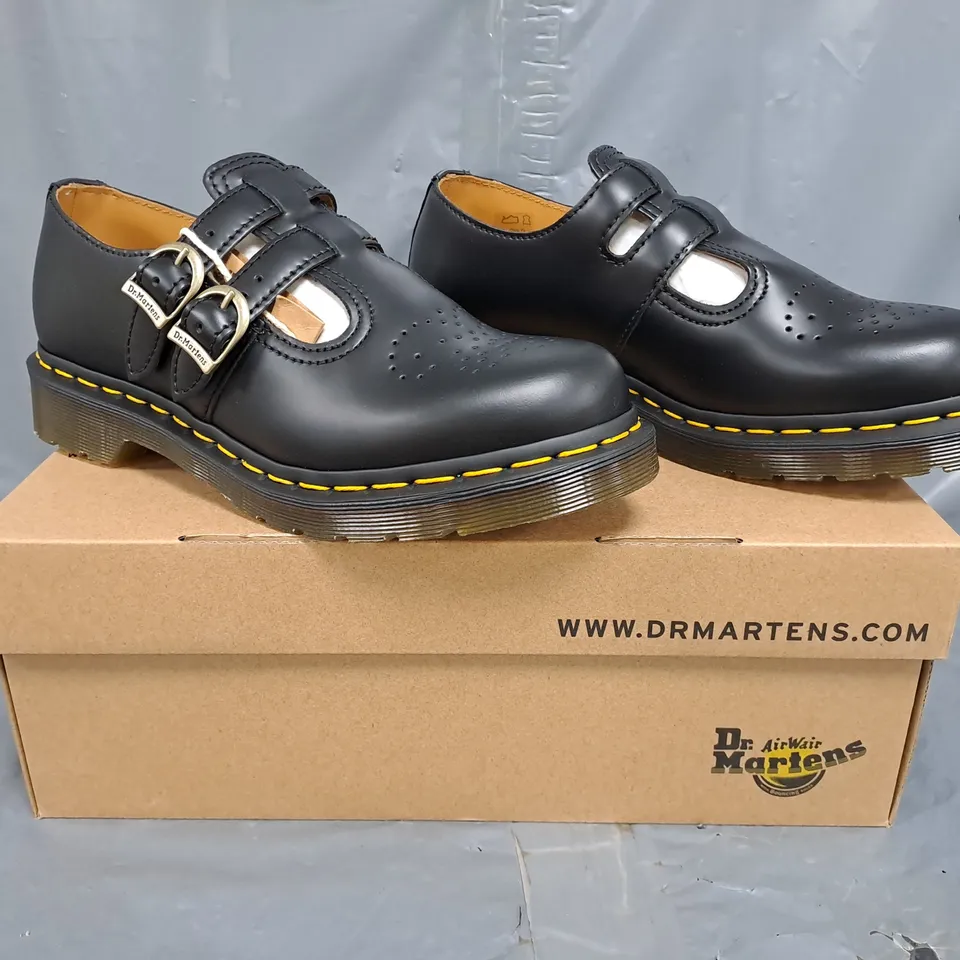 BOXED PAIR OF DR MARTENS 8065 MARY JANE SHOES IN BLACK SIZE UK 6