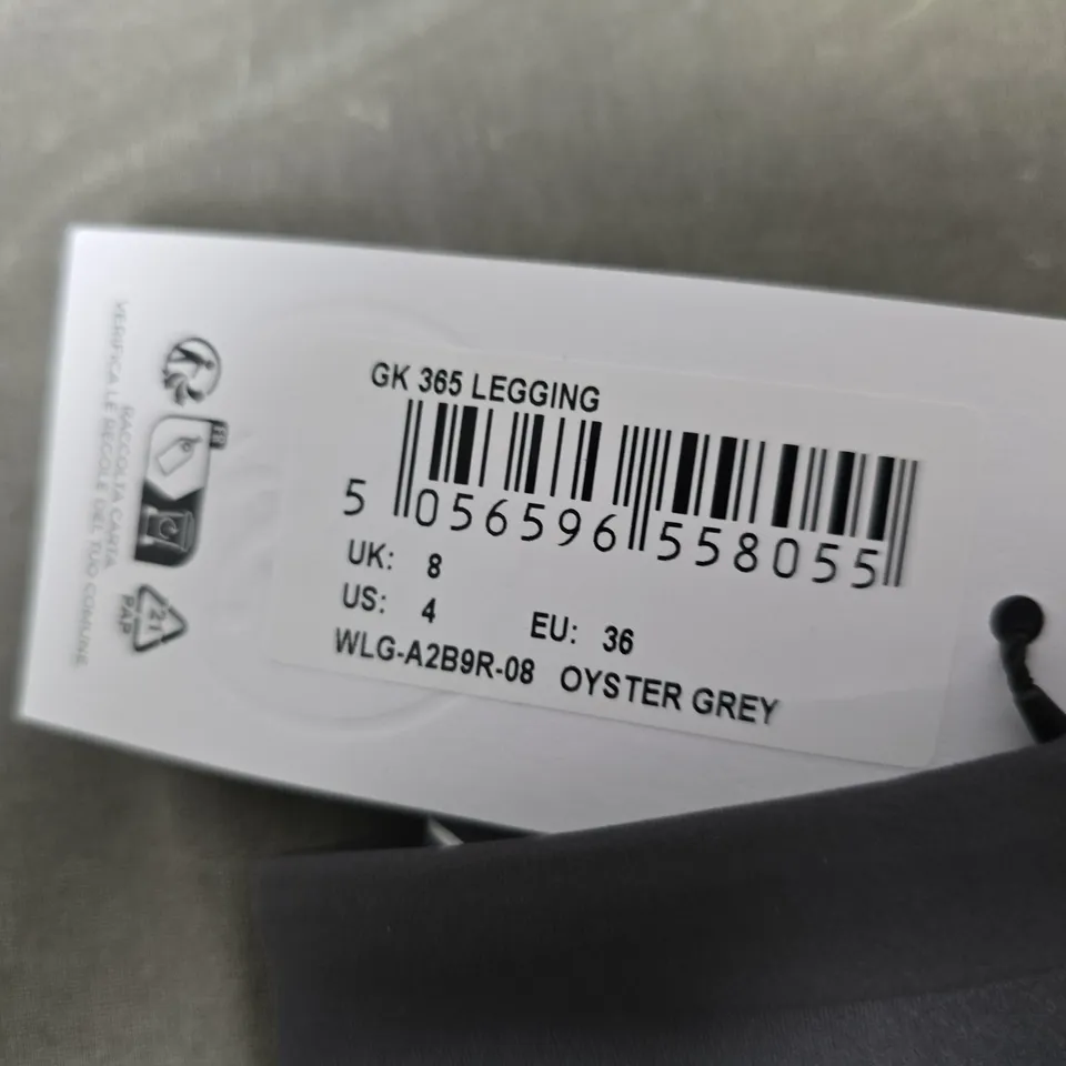 GK 365 LEGGING – OYSTER GREY, UK 8 (US 4 / EU 36)