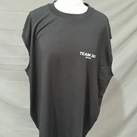 REPRSENT BLACK TEAM 247 OVERSIZED TANK TOP - XL