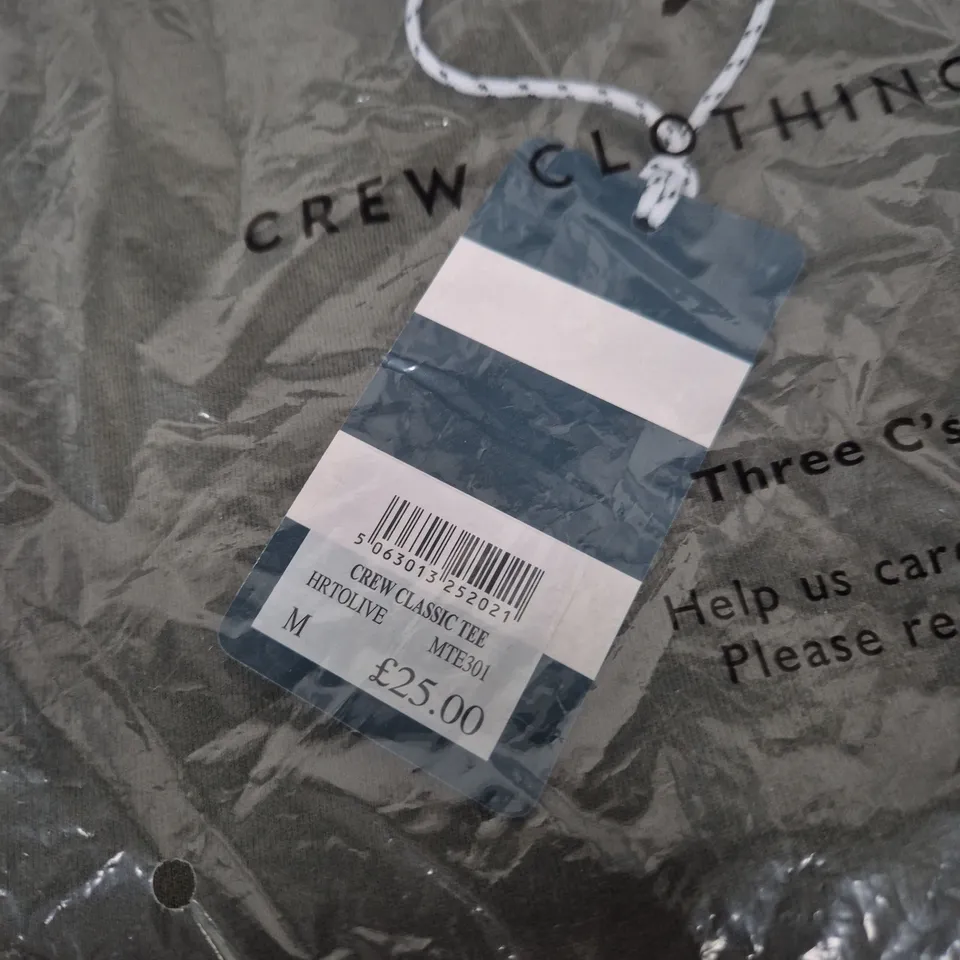 CREW CLOTHING CLASSIC TEE – UK SIZE M, GREY